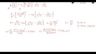 Thermodynamics Determining the Fugacity of a Pure Gas Using an Equation of State [upl. by Aihcropal459]