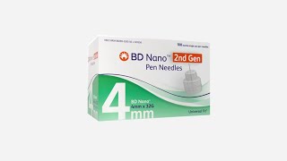 BD Nano™ 2nd Gen Pen Needles [upl. by Koran]