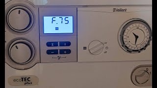 How to fix Vaillant boiler F75 Fault [upl. by Keli]