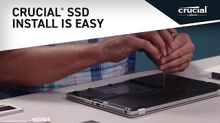 Installing a Crucial® SSD is easy [upl. by Aniweta]