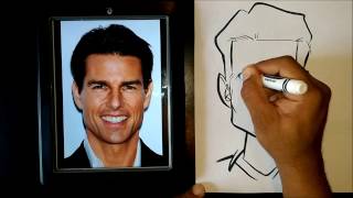 How To Draw A Caricature Using Easy Basic Shapes [upl. by Annayram]