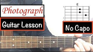 quotPhotographquot  Ed Sheeran  Guitar Tutorial No Capo [upl. by Artcele341]