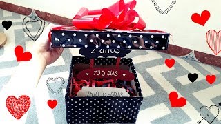 ♡ DIY ♡ CAJA PARA MI NOVIO ♡ Con letrero ♡ Erandy Paz [upl. by Lennox]