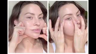 Face Sculpting Massage  Depuff Eyes amp Lift Cheekbones  MUST TRY [upl. by Ahsemaj]