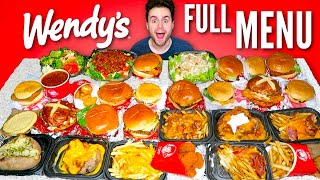 Wendys ULTIMATE Taste Test ALL 36 ITEMS  Full Menu REVIEW [upl. by Yacov92]