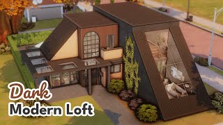 Dark Modern Loft ☕ The Sims 4 Speed Build [upl. by Esiralc133]