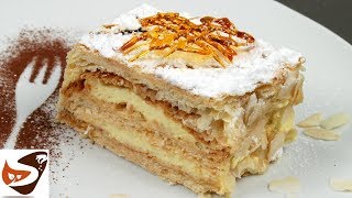 Millefoglie con crema – Torta semplice e golosa – Dolci facili [upl. by Akyeluz]