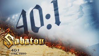 SABATON  401 Official Lyric Video [upl. by Kutzer284]