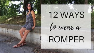 12 Ways to Wear a Romper  How to Style a Romper  Summer Wardrobe Staple [upl. by Tory]