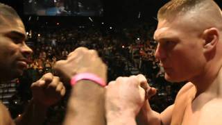 UFC 141 WeighIn LesnarOvereem Highlight [upl. by Anyad]