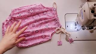 Sew Cute Baby Rompers Cutting and Stitching for 3 to 6 months old 👶diy how to make rompers [upl. by Nimajaneb]