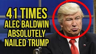 TBT  41 Times Alec Baldwin Absolutely Nailed Trump [upl. by Mairhpe]