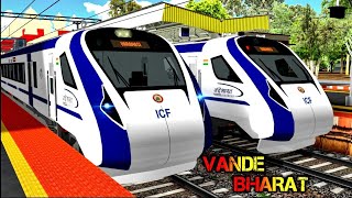 VANDE BHARAT EXPRESS JOURNEY IN MSTS  Train18 IRTS [upl. by Ebony772]