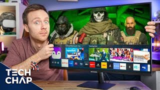 Samsung Smart Monitor M7 Review 2021  The Tech Chap [upl. by Magulac225]