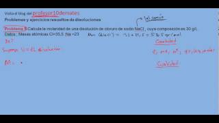 Problemas y ejercicios resueltos de disoluciones 05 [upl. by Denni]