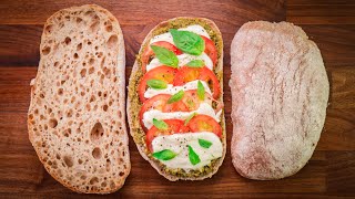 Perfect Wholemeal Ciabatta Recipe  How to Make It By Hand [upl. by Eitnom]