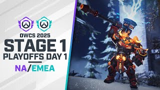 DROPS OWCS 2025  EMEA amp NA  Stage 1 Playoffs Day 1 [upl. by Odlavu642]