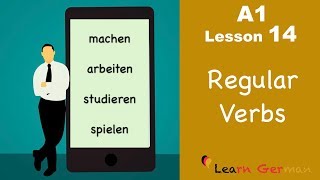 Learn German for beginners A1  Verb Conjugation Part 2  Lesson 14 [upl. by Enahsal]