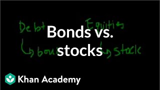 Bonds vs stocks  Stocks and bonds  Finance amp Capital Markets  Khan Academy [upl. by Dodie354]