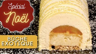 LA BÛCHE LÉGÈRE POUR FINIR LE REPAS DE NOËL Coco mangue et passion 🎉 [upl. by Richman19]