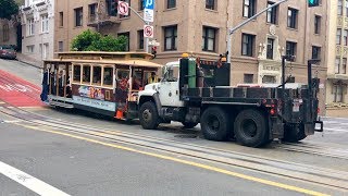 San Francisco Cable Car Needs a Push Rare [upl. by Mikihisa]