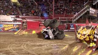 Monster Jam  Metal Mulisha Freestyle from Las Vegas  March 23 2013 [upl. by Kcirdle253]