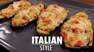 How To Cook Eggplant In Oven  The Best Stuffed Eggplant [upl. by Tychon375]