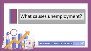 What Causes Unemployment  Head Start in ALevel Economics [upl. by Aruabea]