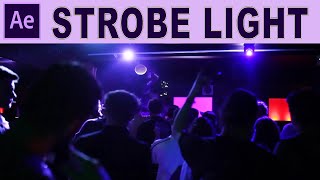 Strobe Light Effect  Adobe After Effects Tutorial [upl. by Yetac]