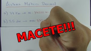 SISTEMA MÉTRICO DECIMAL  MACETE [upl. by Flanna]