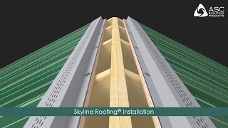 How to install metal roofing Skyline Metal Roofing Installation Video by ASC Building Products [upl. by Eitten]