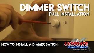 How to install a dimmer switch [upl. by Archambault]