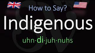 How to Pronounce Indigenous CORRECTLY Meaning amp Pronunciation [upl. by Klecka793]