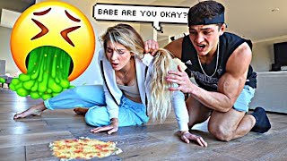 Throw Up PRANK On Fiance Cute Reaction [upl. by Frannie]