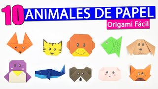 Las 10 FIGURAS de PAPEL en Origami más fáciles de hacer [upl. by Blodgett61]