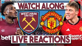 West Ham v Man Utd LIVE Watch Along  Premier League [upl. by Anisah515]