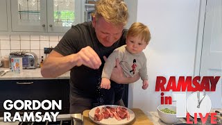 Gordon Ramsay Shows How To Make A Lamb Chop Dish At Home  Ramsay in 10 [upl. by Disharoon]