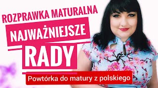 Rozprawka maturalna Jak napisać dobrą rozprawkę Powtórka do matury z polskiego [upl. by Htabmas647]