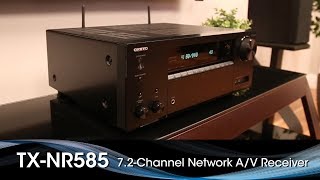 The Onkyo TXNR585 AV Receiver [upl. by Stroud]