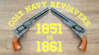 Colt Navy Revolvers 1851 vs 1861 [upl. by Klusek]