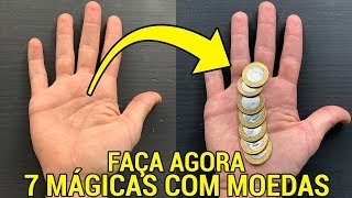 7 MÁGICAS FÁCEIS COM MOEDAS PARA IMPRESSIONAR TODO MUNDO [upl. by Lorenza]