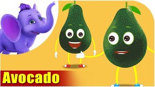 Avocado  Fruit Rhymes in Ultra HD 4K [upl. by Odette]