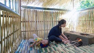 FULL VIDEO 415 Days Construction Journey  16 Year Old Single Mother Builds Bamboo House Alone [upl. by Ardni170]