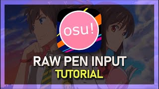 OSU  How To Enable Raw Mouse amp Pen Input [upl. by Ioab]