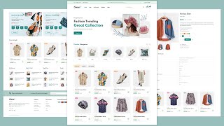 Build A Responsive Ecommerce Website Project With HTML CSS JavaScript [upl. by Eidnim]