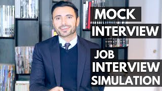 Job Interview Simulation and Training  Mock Interview [upl. by Bortman]