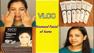 VLCC Diamond Facial Kit STEP BY STEP DEMO  VLCC diamond facial Kit Review  Makeup With Garima [upl. by Shurlocke850]