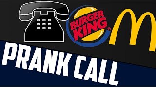 Burger King Calls McDonalds Prank Call [upl. by Diarmuid]