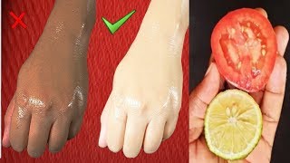 Skin Whitening Home Remedies Lemon Colgate Toothpaste and Tomato Facial [upl. by Ahtael417]