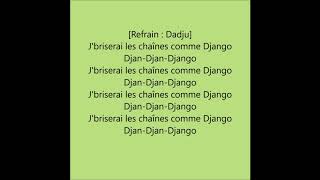 DADJU  Django ft Franglish ParolesLyrics [upl. by Ykvir]